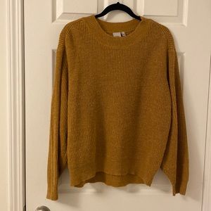 Ichi- rust coloured knit sweater- large